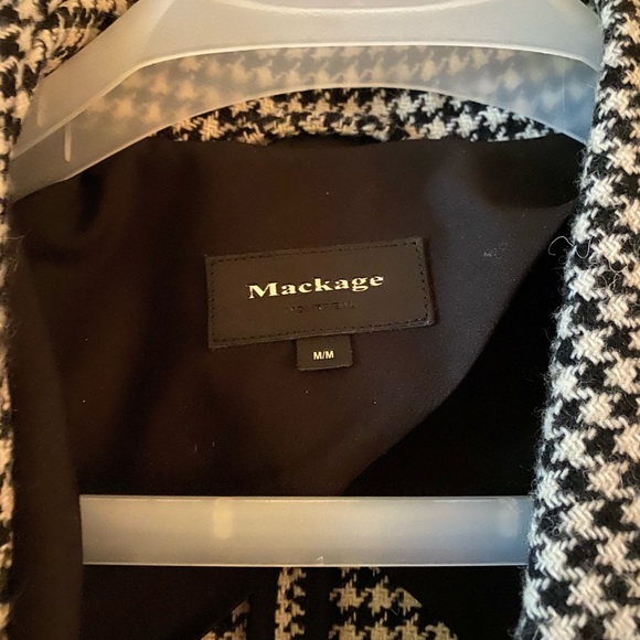 Mackage Black and White Houndstooth Coat great condition (rare) - Picture 3 of 4